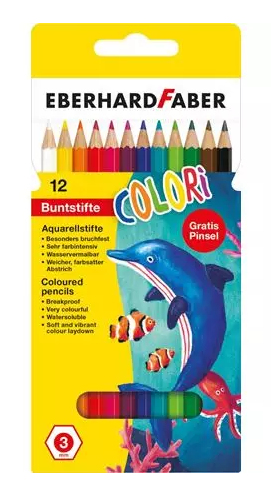 Eberhard Faber 516012 färgpennor Svart, Blå, Brun, Grön, Ljus Cyan, Ljusgrön, Orange, Röd, Rosa, Violett, Vit, Gul 12 styck Eberhard Faber 516012 färgpennor Svart, Blå, Brun, Grön, Ljus Cyan, Ljusgrön, Orange, Röd, Rosa, Violett, Vit, Gul 12 styck