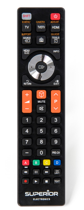 Superior Electronics SUPTRB008 fjärrkontroll IR trådlös TV Tryckknappar