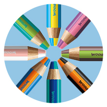 STABILO woody 3 in 1 duo Multifärg 10 styck