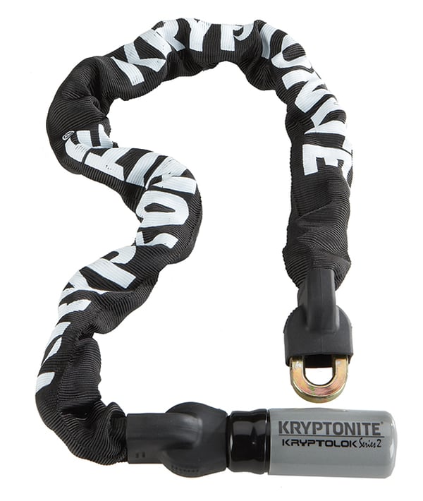 Miniatyrbillede 1 af 2: Kryptonite 000839 cykellås Sort, Hvid 950 mm Kædelås