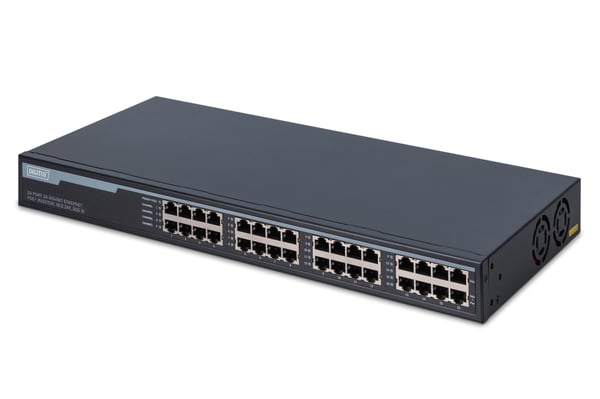 Digitus DN-95116 netværksswitch Gigabit Ethernet (10/100/1000) Strøm over Ethernet (PoE) 1U Grå