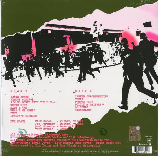 Pikkukuva 2 / 2: Sony Music The Clash - The Clash Vinyyli Rock