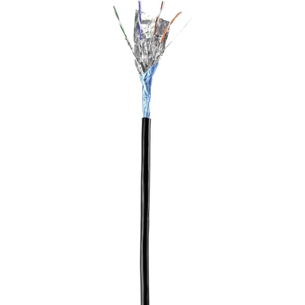 Miniatyrbillede 4 af 4: Renkforce RF-4538188 netværkskabel Sort 1 m Cat8.1 F/FTP (FFTP)