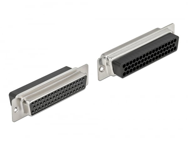 DeLOCK 66723 kabelkontakter D-Sub HD 50 pin Svart, Silver