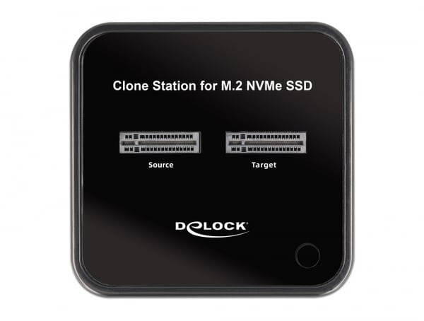 DeLOCK 64177 tallennusaseman telakointiasema USB 3.2 Gen 2 (3.1 Gen 2) Type-C Musta