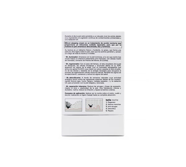 Miniatyrbillede 4 af 9: BELLA AURORA Bella Night-Time Action Treatment Natcreme Decollete, Ansigt, Nakke 40+ År 50 ml