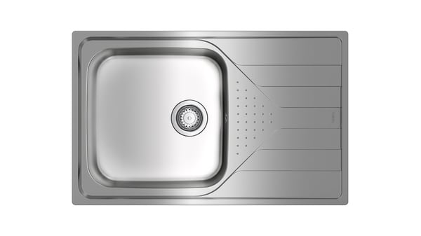 Miniatyrbillede 2 af 3: Teka Universe 50 T-XP 1C 1E Max Top-monteret vask Rektangulær Rustfrit stål