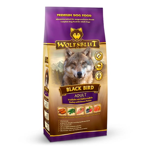 Wolfsblut Black Bird 2 kg Aikuinen Bataatti, Kalkkuna