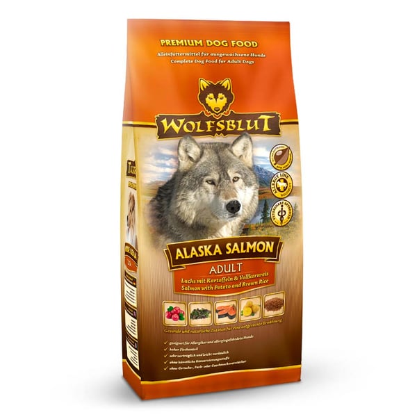 Pikkukuva 1 / 2: Wolfsblut Alaska Salmon 2 kg Aikuinen Brown rice, Peruna, Lohi