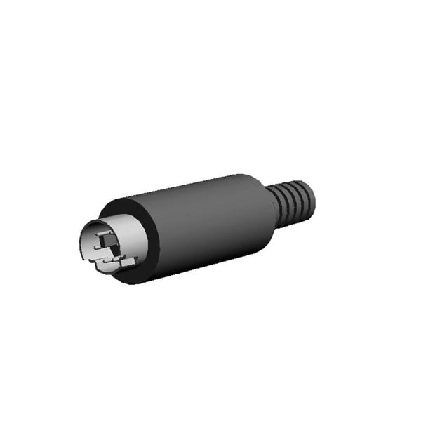 BKL Electronic 0204006 kabel kønsskifter Mini-DIN Sort