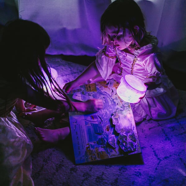 Miniatyrbillede 4 af 5: glo Lumi Pal Badefigur legetøj Violet