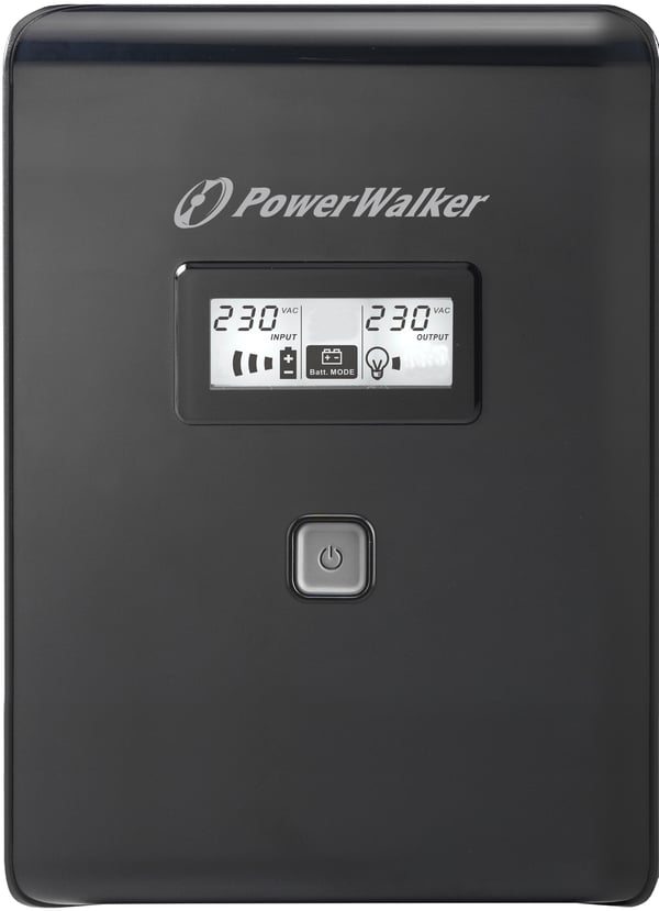 Miniatyrbillede 2 af 2: PowerWalker VI 2000 LCD UPS-enhed 2 kVA 1200 W 2 AC stikkontakt(er)