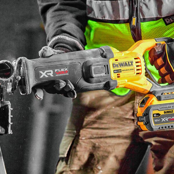 DeWALT DCS386NT-XJ frem- og tilbagegående sav 3000 spm Sort, Gul