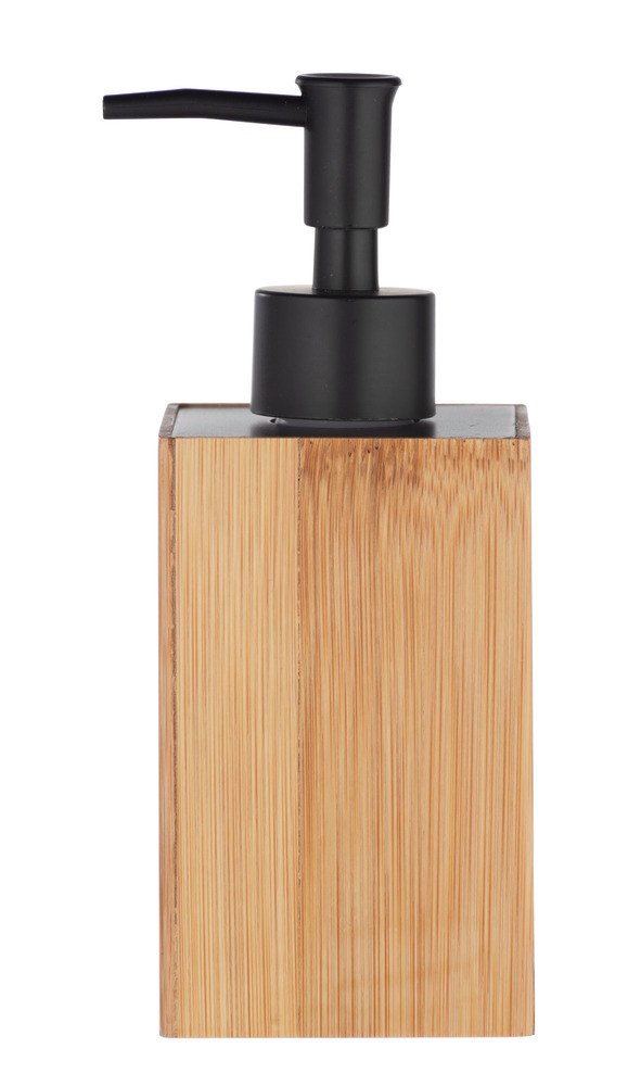 Miniatyrbillede 4 af 4: WENKO 23984100 sæbebeholder 0,21 L Bamboo, Sort