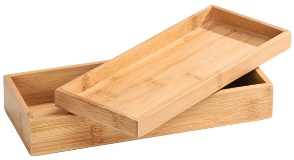 Miniatyrbild 1 av 8: WENKO 23917100 Förvaringslåda Rektangulär Bamboo