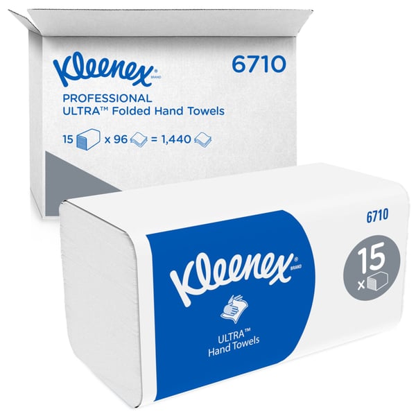 Kleenex 6710 pappershandukar 96 ark Vit