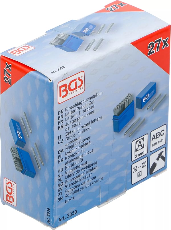 BGS technic Letter Punch Set