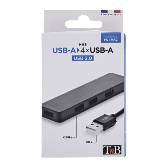 Miniatyrbillede 6 af 6: T'nB HUBUSBFIRST dockingstation Ledningsført USB 2.0 Sort