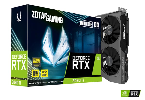 Pikkukuva 7 / 8: Zotac GAMING GeForce RTX 3060 Ti Twin Edge OC LHR NVIDIA 8 GB GDDR6