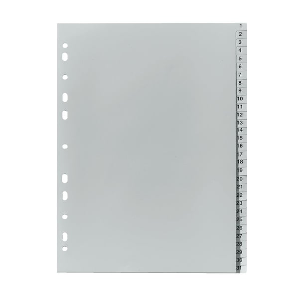 Miniatyrbillede 1 af 2: Herlitz 10843712 faneskiller Grå
