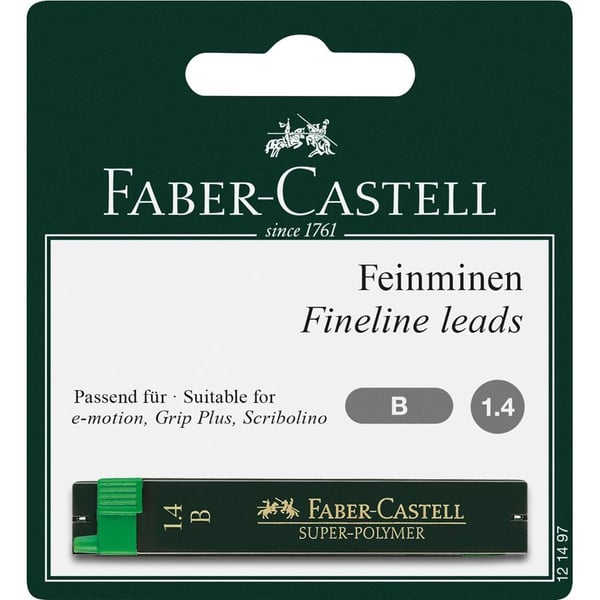 Faber-Castell Super-Polymer reservstift B Svart
