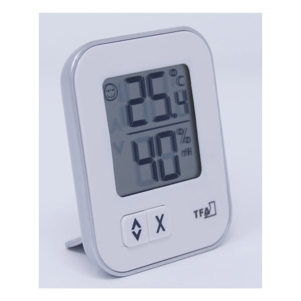 Miniatyrbillede 2 af 3: TFA-Dostmann MOXX Indendørs Elektronisk hygrometer Hvid
