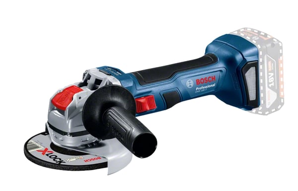 Miniatyrbillede 1 af 4: Bosch GWX 18V-7 Professional vinkelsliber 12,5 cm 11000 rpm 700 W 1,6 kg