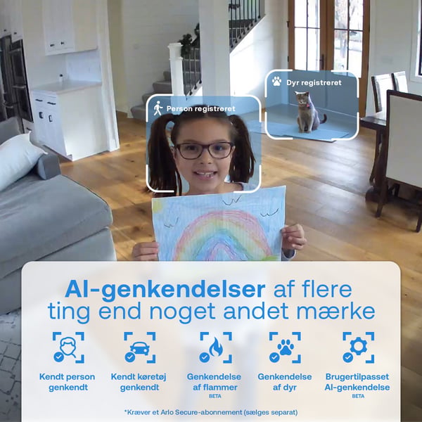 Miniatyrbillede 5 af 10: Arlo Essential 3 FHD indendørs kamera 2-cam