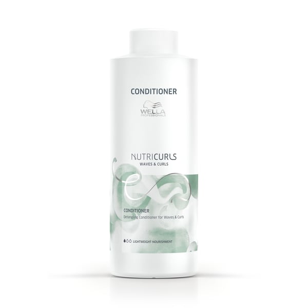 Wella Professionals Nutricurls Detangling Waves & Curls Professionel hårbalsam 1000 ml Kvinder