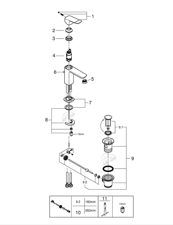GROHE 1018560000 hana Kromi
