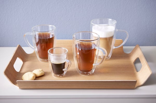 Miniatyrbild 2 av 7: Bredemeijer 165015 kaffeglas Transparent 2 styck 400 ml