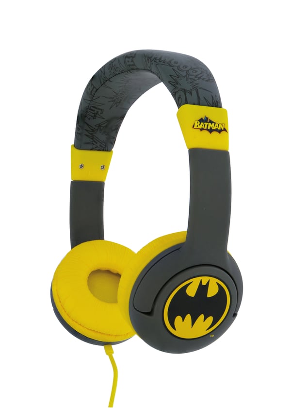 Miniatyrbillede 4 af 7: OTL Technologies DC Comics Bat signal Hovedtelefoner Ledningsført Headset Musik Sort, Gul