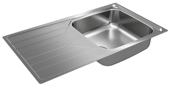 Teka UNIVERSE 50 T-XP 1C 1E Toppmonterat handfat Rektangulär Rostfritt stål