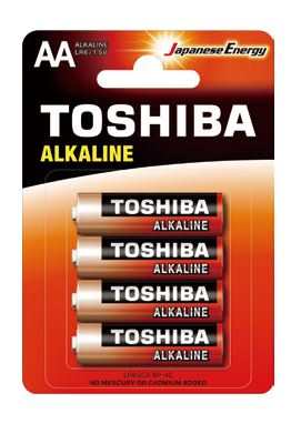 Toshiba LR6GCA BP-4C husholdningsbatteri Engangsbatteri AA Alkaline
