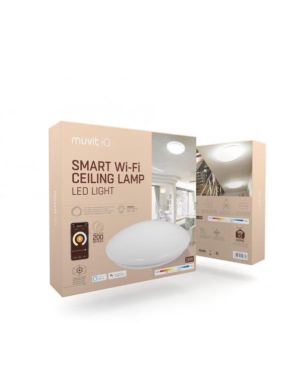 Muvit MIOCLA001 smart belysning Smart takbelysning Wi-Fi 18 W