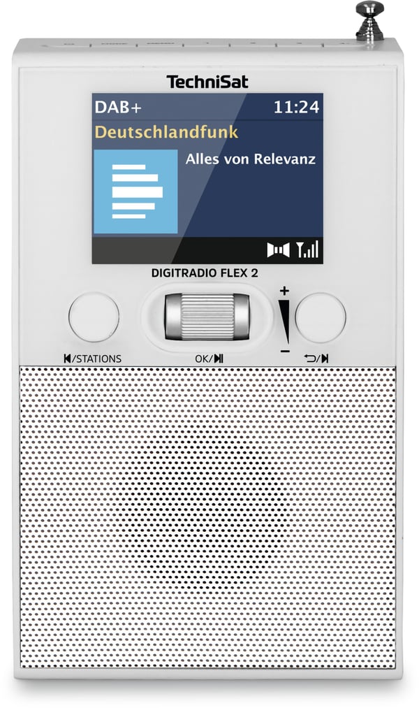 Miniatyrbillede 1 af 6: TechniSat DigitRadio Flex 2 Bærbar Digital Hvid