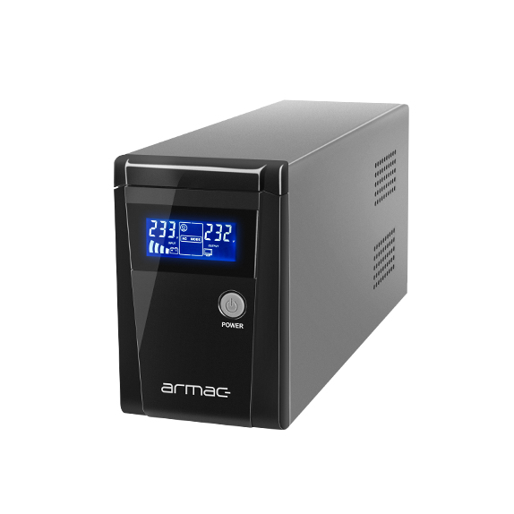 Miniatyrbillede 2 af 5: Armac O/850F/LCD UPS-enhed Interaktivt indgangsstik 0,85 kVA 450 W 2 AC stikkontakt(er)