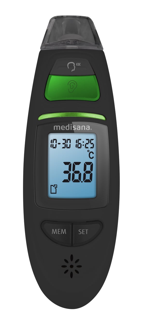 Medisana TM 750 Beröringsfri termometer Svart Öra, Panna Knappar