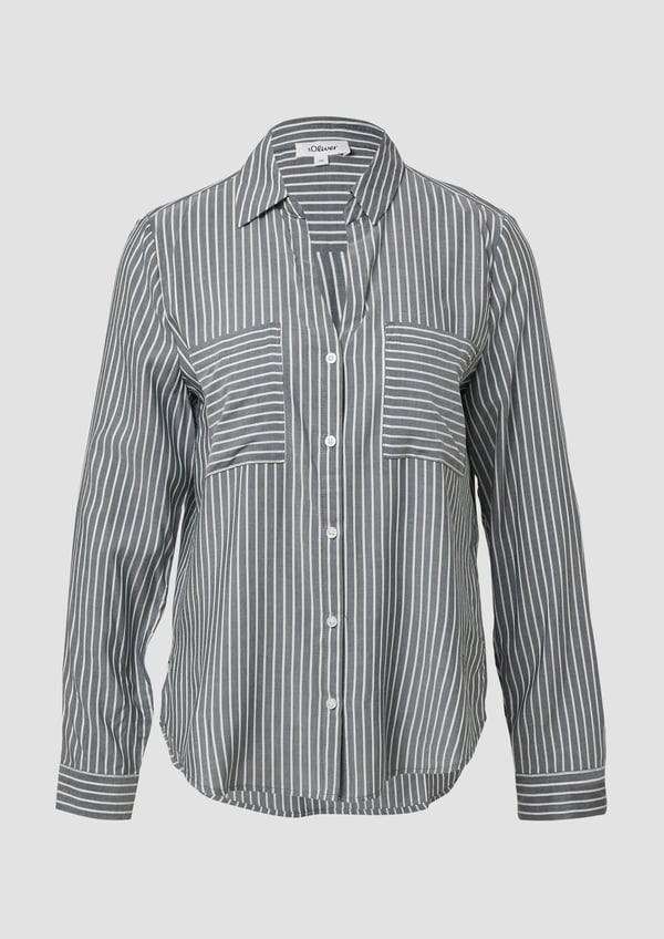 s.Oliver 2173585.69G9.48 skjorte & top Bluse Langærmet Viskose