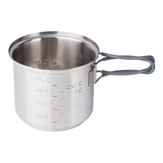 Miniatyrbild 4 av 4: ESBIT Cookset with alcohol burner Burk 0,985 l Rostfritt stål