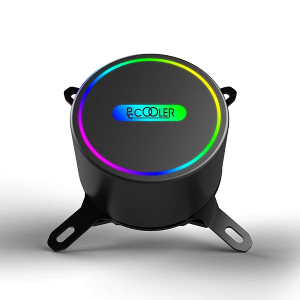 Miniatyrbild 2 av 3: PCCOOLER GI-CL240VC RGB AIO CPU Kühler Processor Nedkylningssats 12 cm Svart, Multifärg