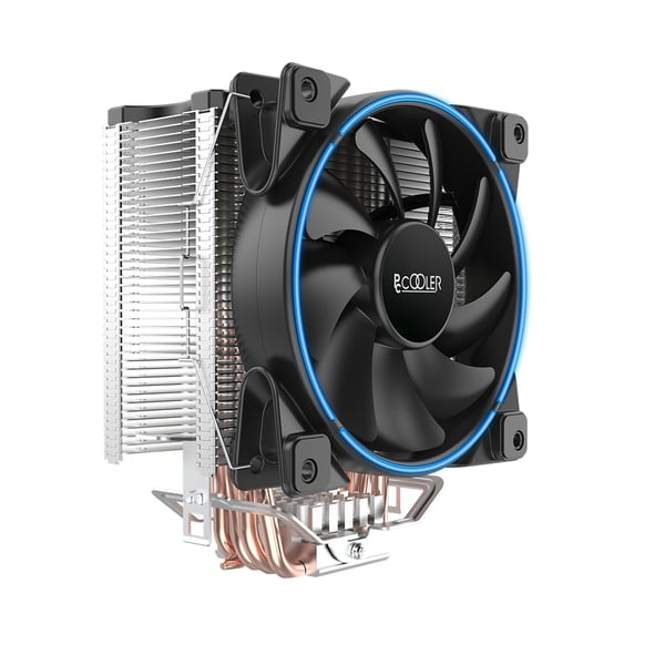 Miniatyrbillede 1 af 5: PCCOOLER GI-X5B Corona Blau CPU Kühler Processor Kølesæt 12 cm Blå
