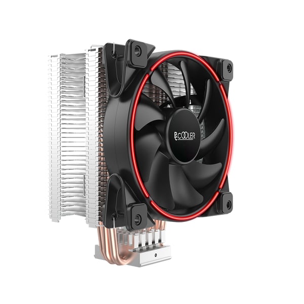Miniatyrbillede 1 af 5: PCCOOLER GI-X3R-V2 Corona Rot CPU Kühler Processor Kølesæt 12 cm Rød