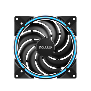 Miniatyrbild 5 av 7: PCCOOLER Corona Max 140mm RGB 1 Lüfter Datorväska Fan 14 cm Svart, Multifärg