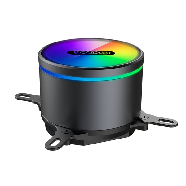 Miniatyrbild 4 av 4: PCCOOLER GI-CX240 ARGB AIO CPU Kühler Processor Kylvattenbehållare 12 cm Svart, Multifärg