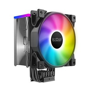 PCCOOLER GI-D56A Halo FRGB CPU Kühler Processor Nedkylningssats 12 cm Multifärg