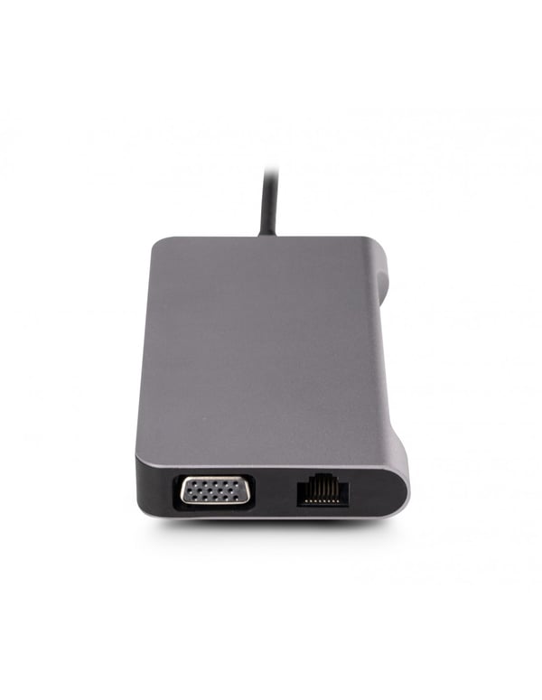 Pikkukuva 6 / 11: Urban Factory TCM16UF kannettavien tietokoneiden telakka ja porttitoistin Langallinen USB 3.2 Gen 1 (3.1 Gen 1) Type-C Harmaa