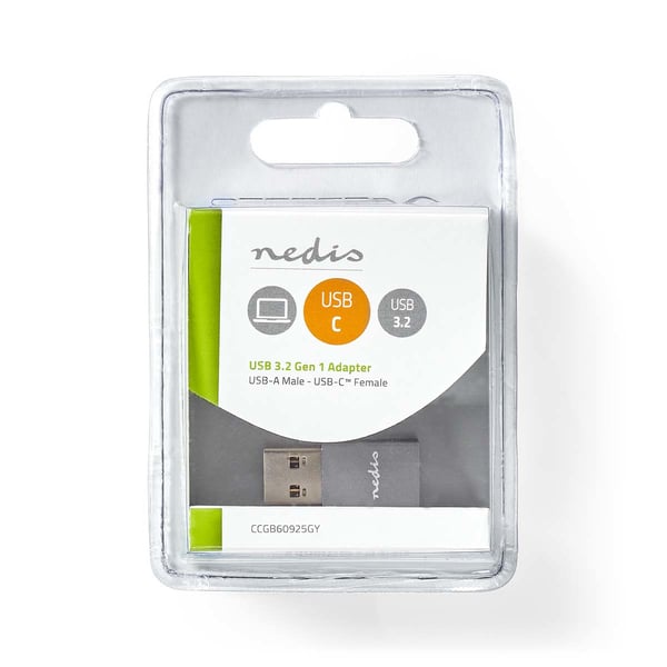 Miniatyrbillede 4 af 7: Nedis CCGB60925GY kabel kønsskifter USB A USB C Grå