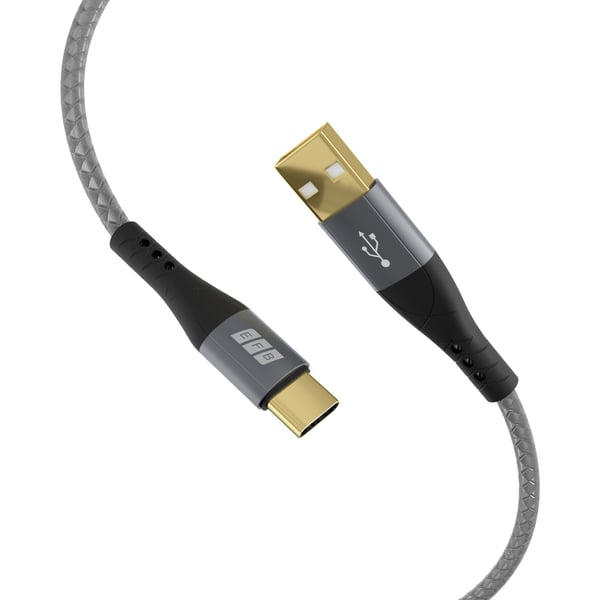 EFB Elektronik USB-AC-00004 USB-kabel USB 2.0 3 m USB A USB C 0,48 Gbit/sek. 60 W Sort, Grå