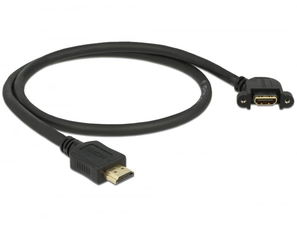 DeLOCK 85467 HDMI-kabel 0,5 m HDMI Typ A (standard) Svart